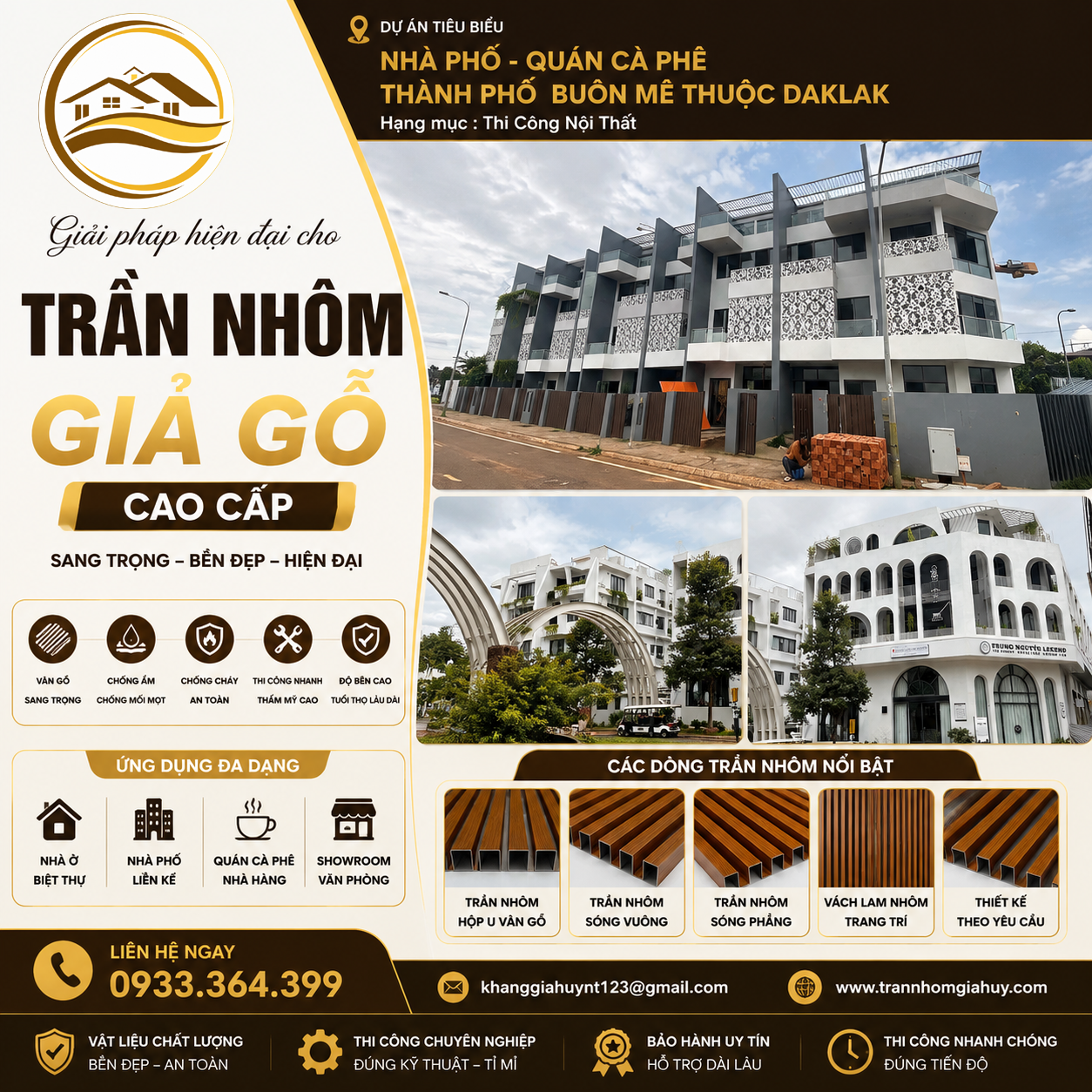 Dự án Nhà Phố - Quán Cà Phê Thành Phố Buôn Mê Thuộc Daklak